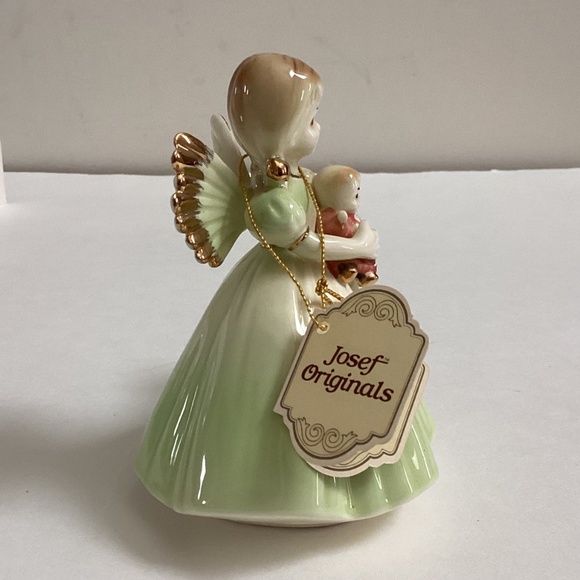 Josef Originals Birthday Angel Seventh Year 7 Green Doll, Tag, Sticker - Picture 4 of 10